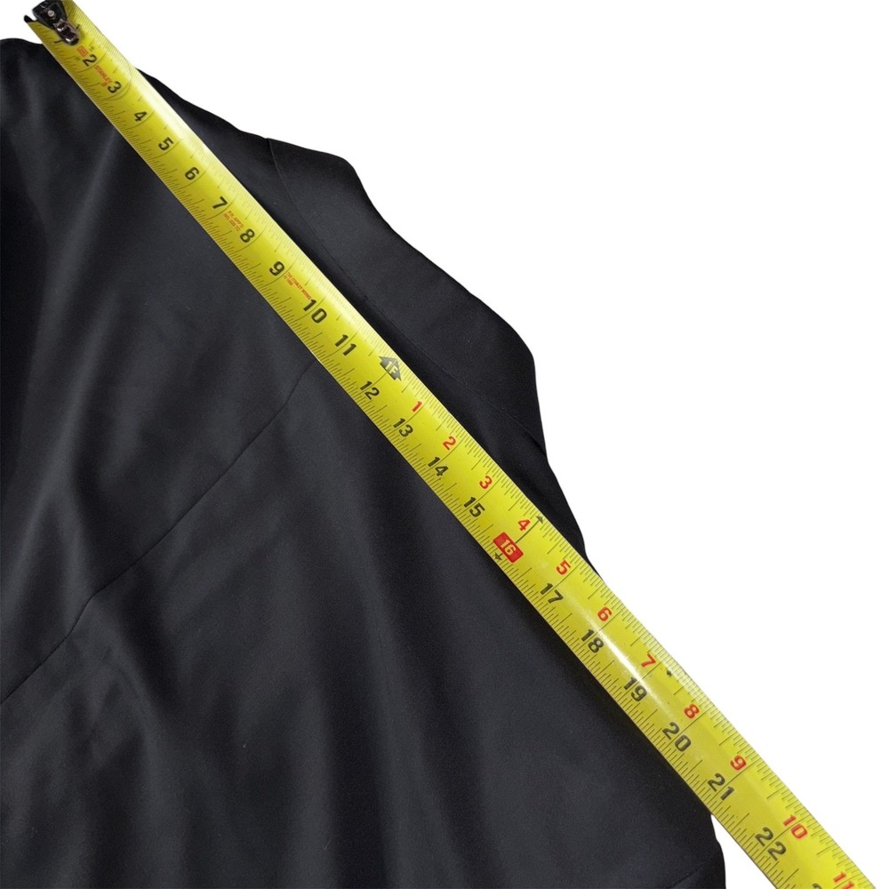 Zegna Cloth Saks Fifth Avenue 50R Black Wool Silk Sport Coat Made in Italy - Picture 4 of 10